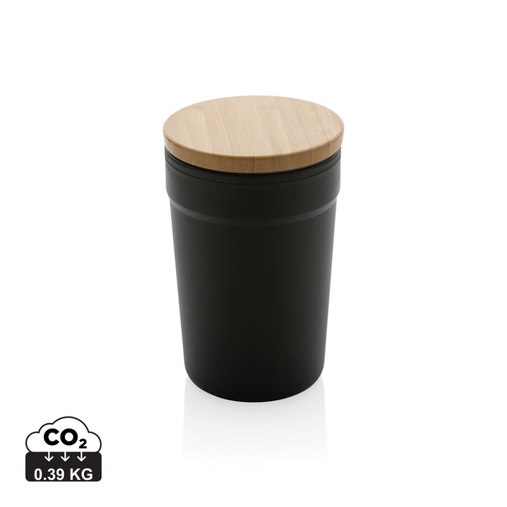 Logotrade promotional item image of: GRS certified recycled PP mug with bamboo lid