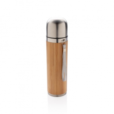 Logo trade corporate gifts picture of: Bamboo vacuum travel flask