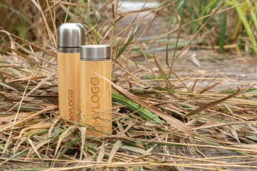 Logo trade promotional products picture of: Bamboo vacuum travel flask