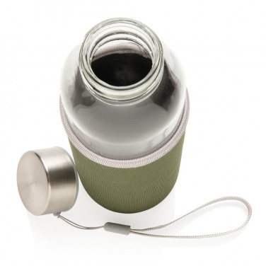 Logo trade promotional merchandise photo of: Glass bottle with neoprene sleeve