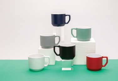 Logo trade promotional giveaways picture of: Ceramic modern mug 350ml