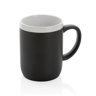 Logo trade business gift photo of: Ceramic mug with white rim 300ml