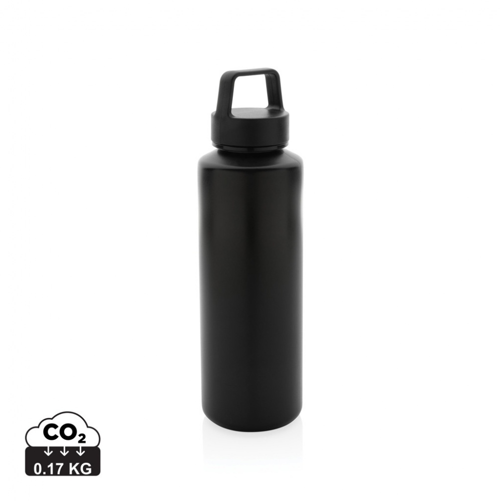 Logo trade corporate gifts picture of: RCS certified recycled PP water bottle with handle