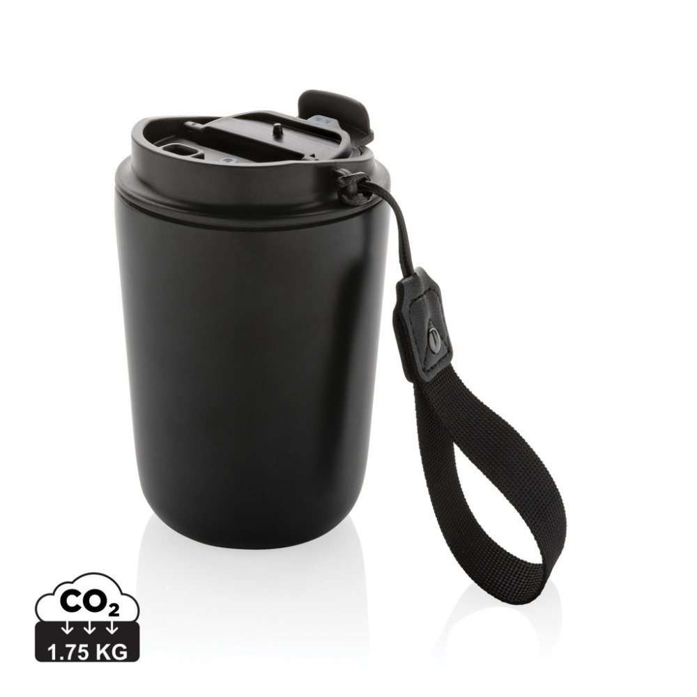 Logotrade promotional items photo of: Cuppa RCS re-steel vacuum tumbler with lanyard