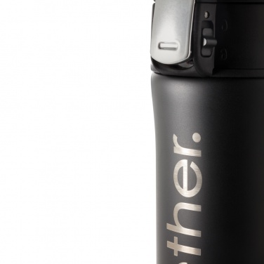 Logo trade promotional gifts image of: RCS Recycled stainless steel easy lock vacuum mug