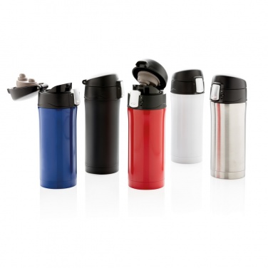 Logotrade promotional product image of: RCS Recycled stainless steel easy lock vacuum mug