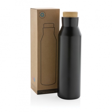 Logo trade advertising products picture of: Gaia RCS certified recycled stainless steel vacuum bottle