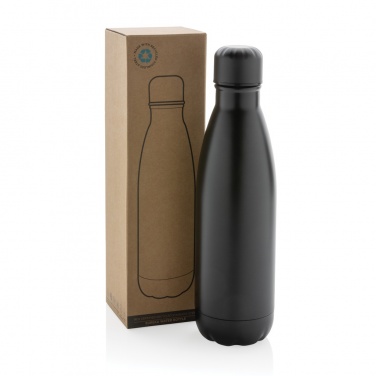 Logotrade promotional giveaway picture of: Eureka RCS certified re-steel single wall water bottle