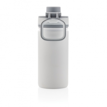 Logo trade promotional products image of: Vacuum stainless steel bottle with sports lid 550ml
