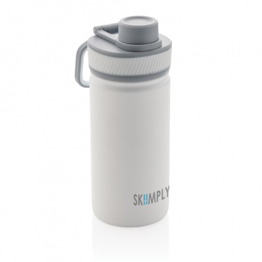 Logo trade promotional giveaways picture of: Vacuum stainless steel bottle with sports lid 550ml