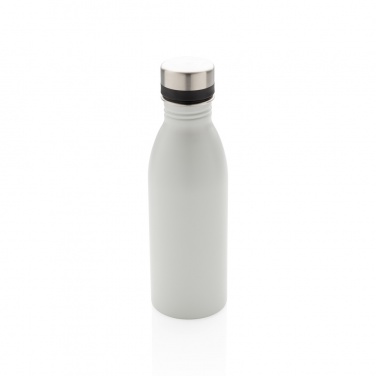 Logo trade promotional giveaways image of: Deluxe stainless steel water bottle