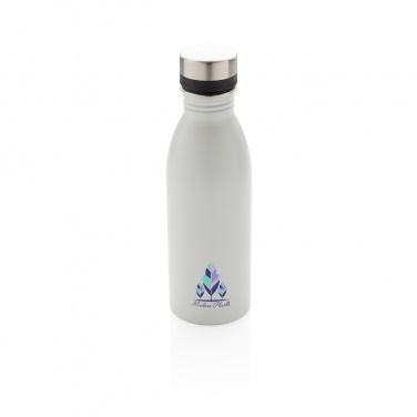 Logo trade promotional items image of: Deluxe stainless steel water bottle