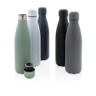 Logo trade promotional products image of: Solid colour vacuum stainless steel bottle 500 ml