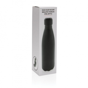 Logotrade corporate gift image of: Solid colour vacuum stainless steel bottle 500 ml