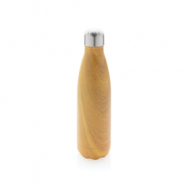 Logotrade promotional item image of: Vacuum insulated stainless steel bottle with wood print