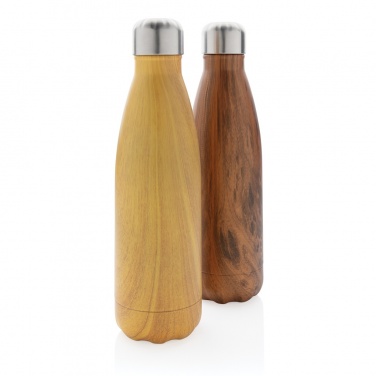 Logo trade promotional products picture of: Vacuum insulated stainless steel bottle with wood print