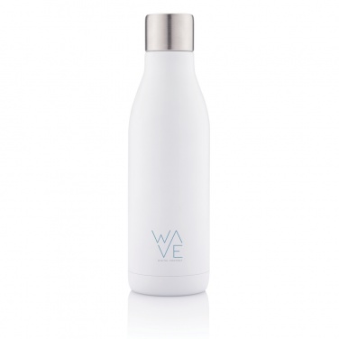 Logo trade advertising products image of: UV-C steriliser vacuum stainless steel bottle