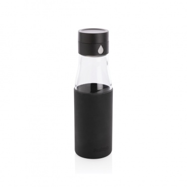 Logo trade promotional products picture of: Ukiyo glass hydration tracking bottle with sleeve