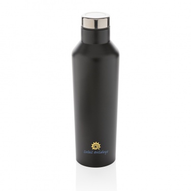 Logo trade promotional giveaways picture of: Modern vacuum stainless steel water bottle