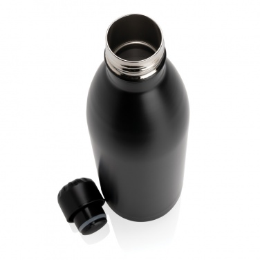 Logo trade promotional merchandise picture of: Solid colour vacuum stainless steel bottle 1L