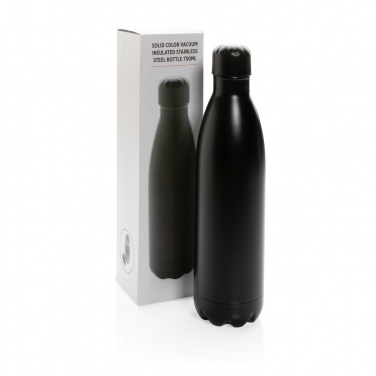 Logo trade promotional gifts picture of: Solid colour vacuum stainless steel bottle 750ml