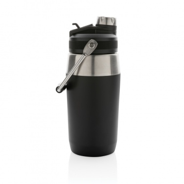 Logo trade promotional giveaways image of: Vacuum stainless steel dual function lid bottle 500ml