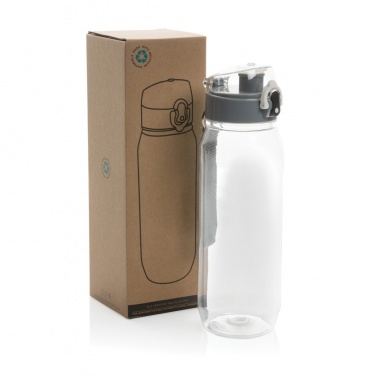 Logo trade promotional gift photo of: Yide RCS Recycled PET leakproof lockable waterbottle 800ml
