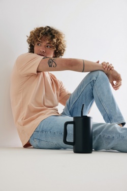 Logo trade business gift photo of: Cube RCS certified recycled steel mug 800ml