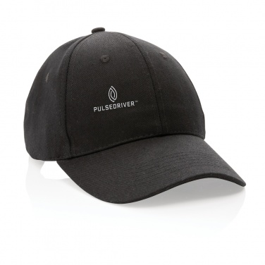 Logo trade promotional merchandise image of: Impact 6 panel 280gr Recycled cotton cap with AWARE™ tracer