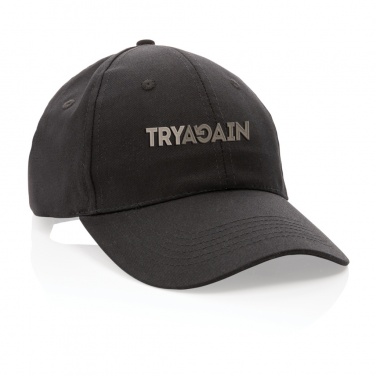 Logo trade corporate gifts picture of: Impact 6 panel 190gr Recycled cotton cap with AWARE™ tracer