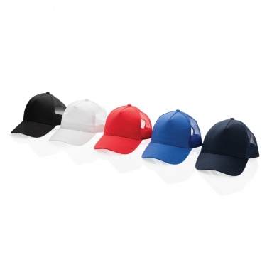 Logo trade promotional items picture of: Impact AWARE™ Brushed rcotton 5 panel trucker cap 190gr