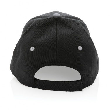 Logo trade business gift photo of: Impact AWARE™ Brushed rcotton 6 panel contrast cap 280gr