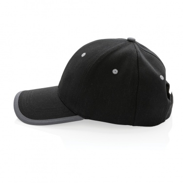 Logo trade promotional giveaways image of: Impact AWARE™ Brushed rcotton 6 panel contrast cap 280gr