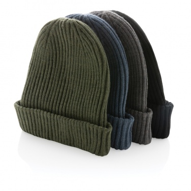 Logo trade advertising products image of: Impact AWARE™  Polylana® double knitted beanie