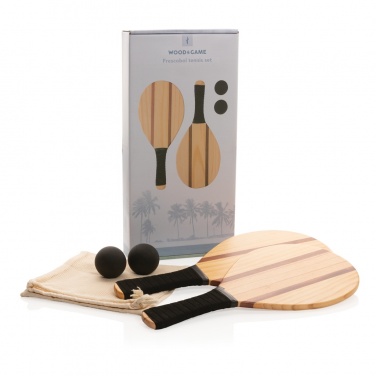 Logotrade corporate gift image of: Wooden frescobol tennis set