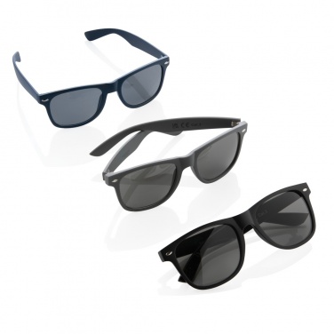 Logo trade promotional merchandise photo of: GRS recycled PC plastic sunglasses