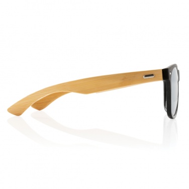 Logo trade promotional merchandise image of: Bamboo and RCS recycled plastic sunglasses