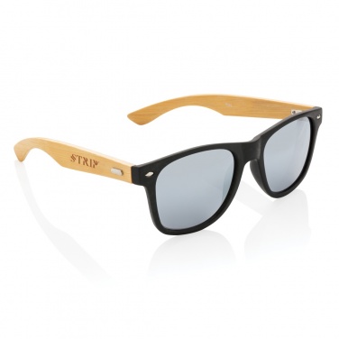 Logotrade promotional item picture of: Bamboo and RCS recycled plastic sunglasses