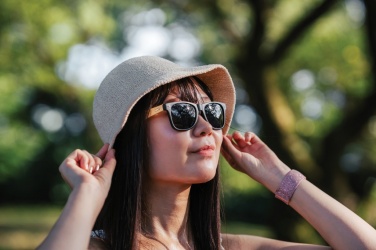 Logo trade advertising product photo of: Bamboo and RCS recycled plastic sunglasses