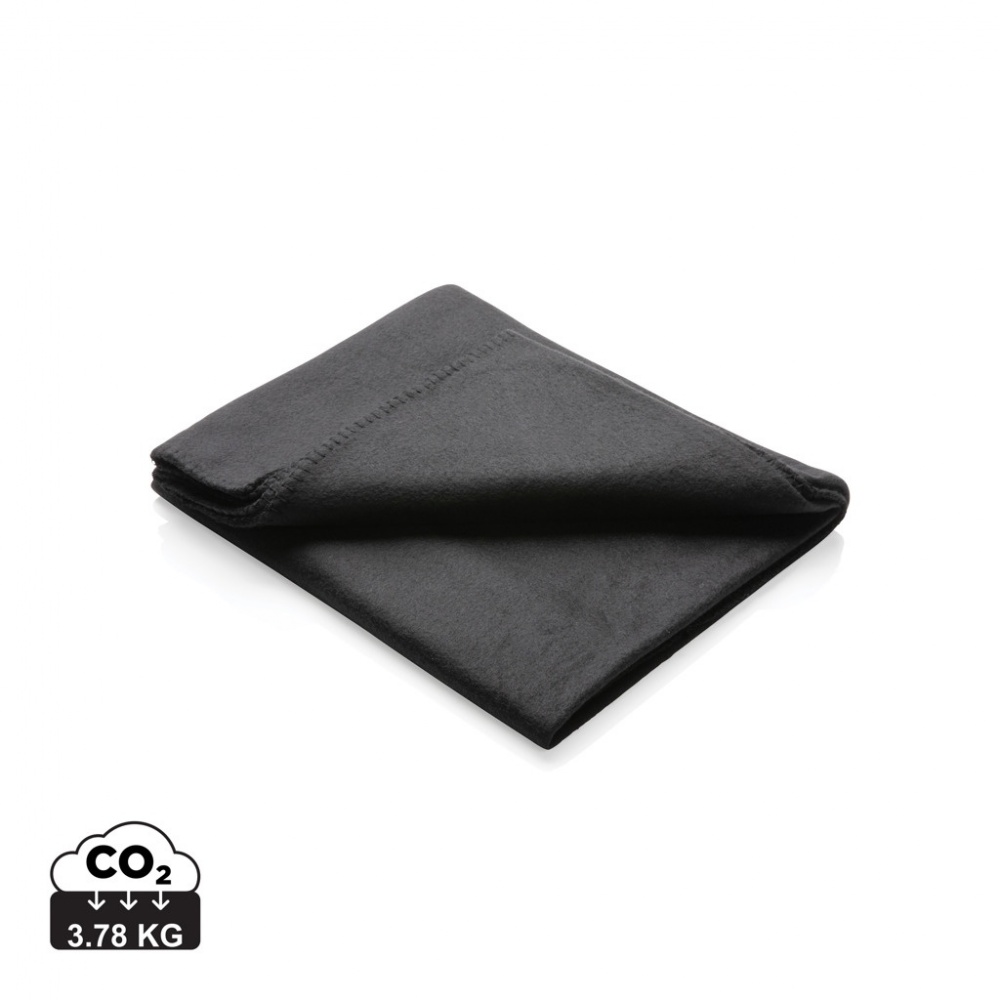 Logo trade promotional giveaways image of: Fleece blanket in pouch