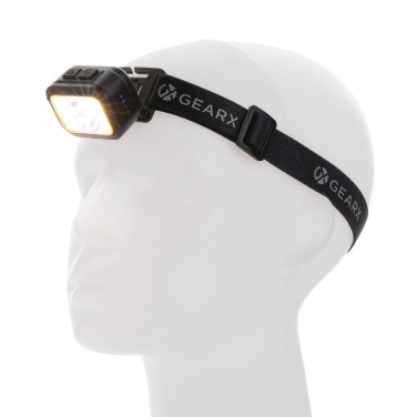 Logo trade promotional product photo of: Gear X RCS rPlastic heavy duty head torch