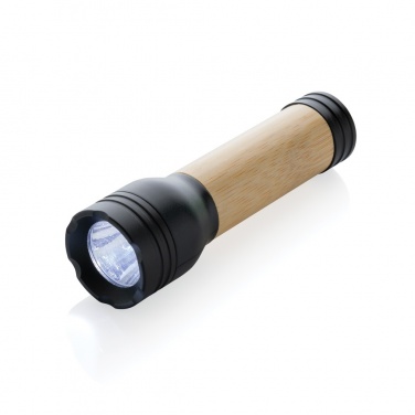 Logo trade promotional merchandise image of: Lucid 1W RCS certified recycled plastic & bamboo torch