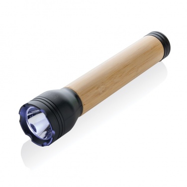 Logotrade business gifts photo of: Lucid 5W RCS certified recycled plastic & bamboo torch