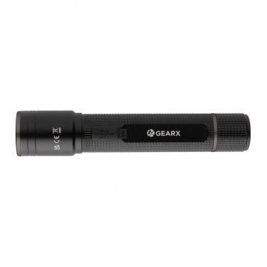 Logotrade promotional item image of: Gear X RCS recycled aluminum USB-rechargeable torch