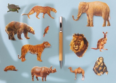 Logo trade promotional items image of: Modern bamboo pen