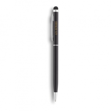 Logo trade promotional items image of: Thin metal stylus pen