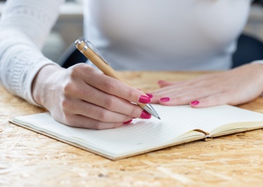 Logo trade advertising products picture of: Pynn bamboo infinity pen