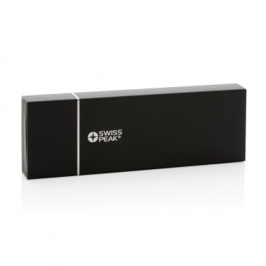 Logo trade promotional products image of: Swiss Peak deluxe pen set in PU pouch