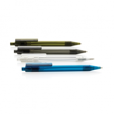 Logo trade promotional gifts picture of: GRS RPET X8 transparent pen