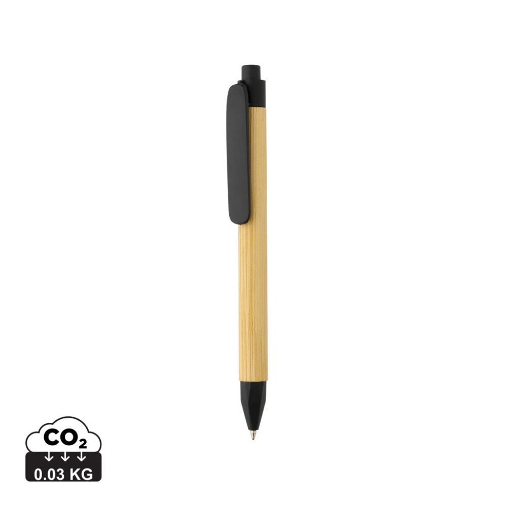 Logo trade promotional items image of: Write responsible recycled paper barrel pen